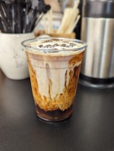 Cream in coffee